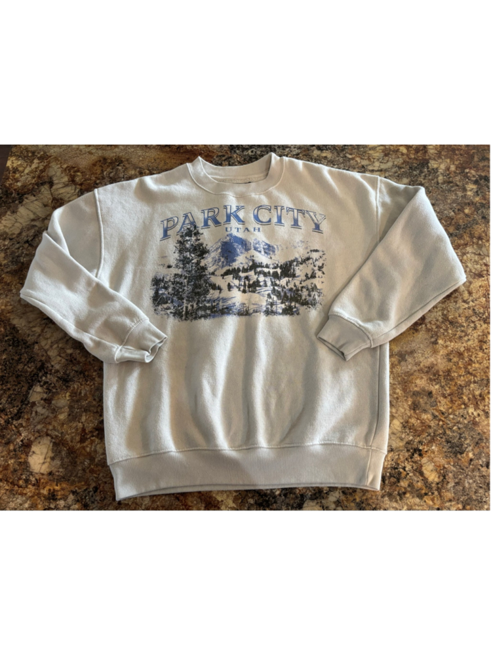 State of Mine Park City Utah Mountain Graphic Crewneck Unisex Sweatshirt